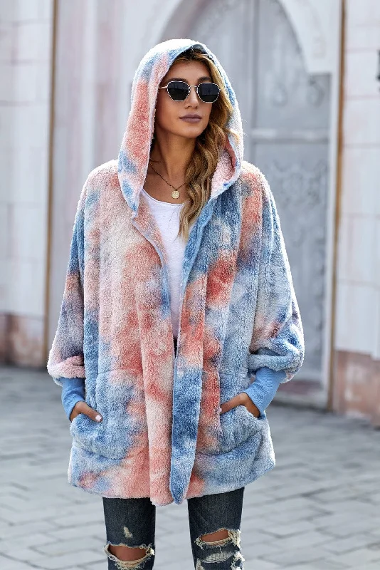 Soft and Cozy Tie-Dye Coat