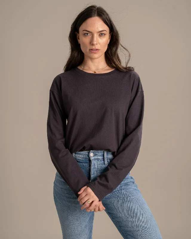 Organic Long-Sleeve Slouchy Tee