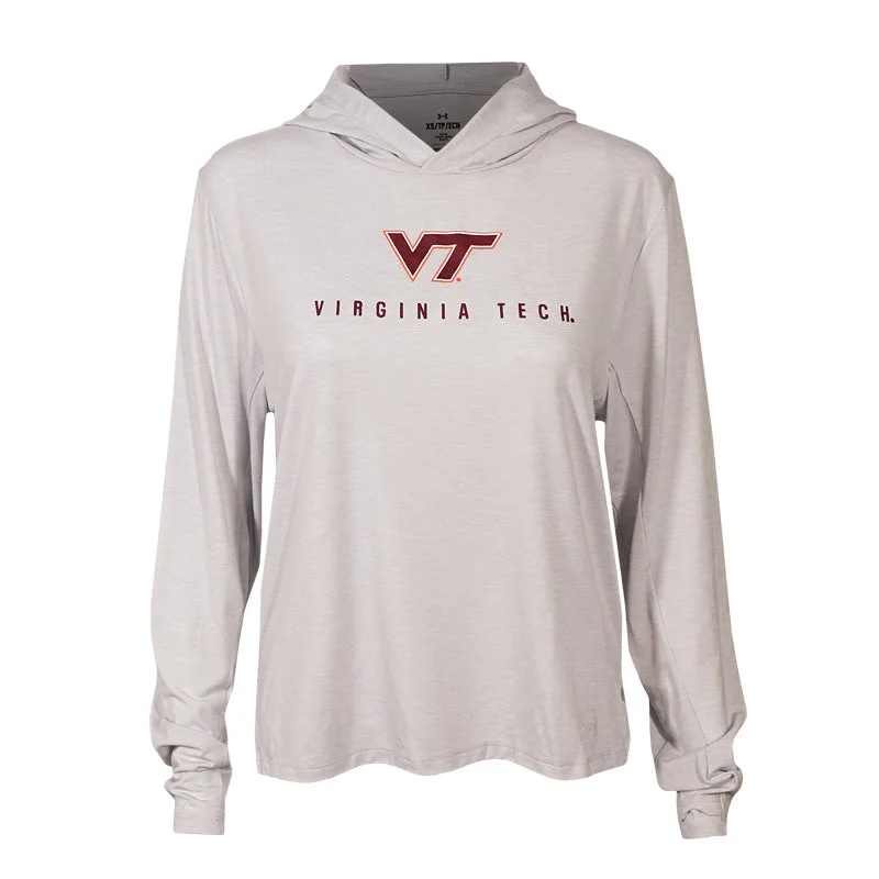 Virginia Tech Women's Breezy Hooded Performance Long-Sleeved Top by Under Armour