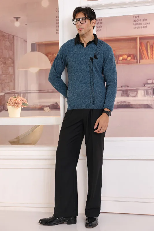 FEROZI-V-NECK FULL SLEEVES SWEATER (506-15)