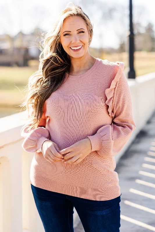 Reach For Me Sweater, Peach