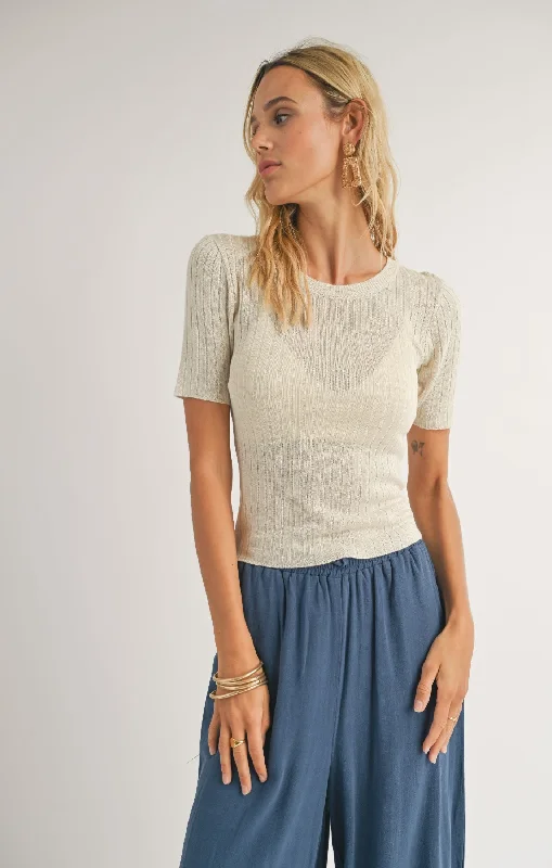 Zuri Ribbed Sweater Top