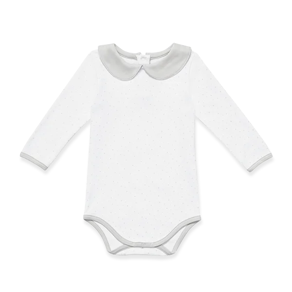 Baby Long-Sleeve Onesie With Stars