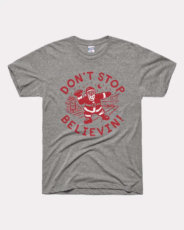 Don't Stop Believing Vintage Grey T-Shirt