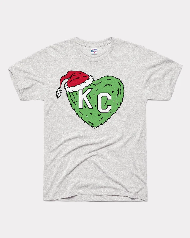 KC Grinch Heart Ash T-Shirt