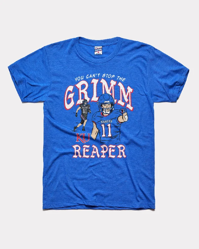 Luke Grimm Football Caricature Royal T-Shirt