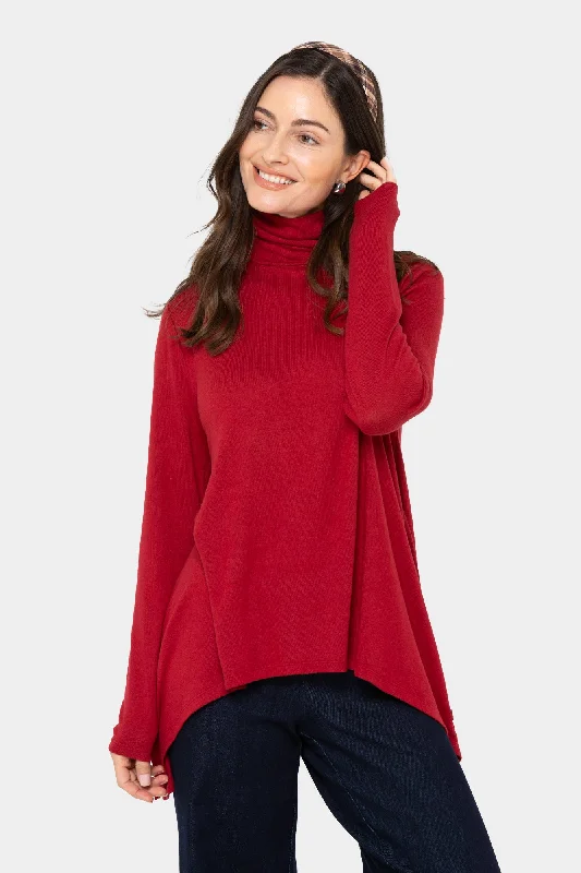 Comfy Turtleneck Parachute Top